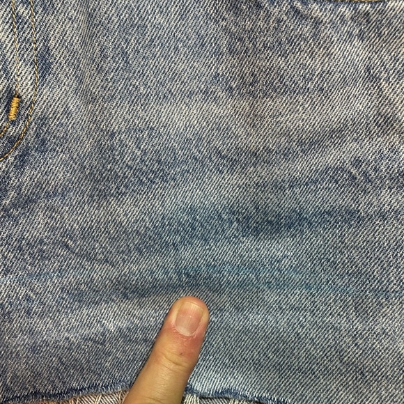 Y2K Agolde Micro Quinn Denim Skirt Size 23 Steampunk Grunge - Picture 7 of 9